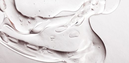 A close-up photo of hyaluronic acid.