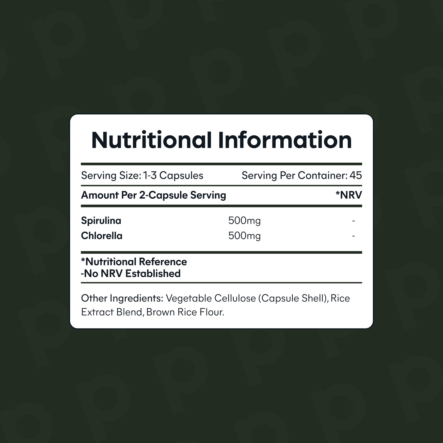 Spirulina & Chlorella
