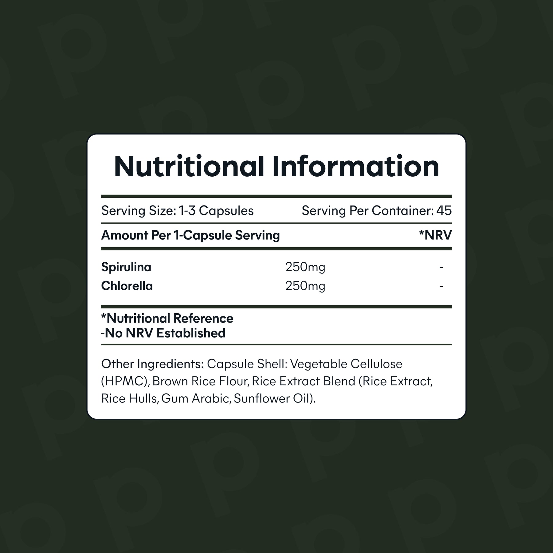 Spirulina & Chlorella