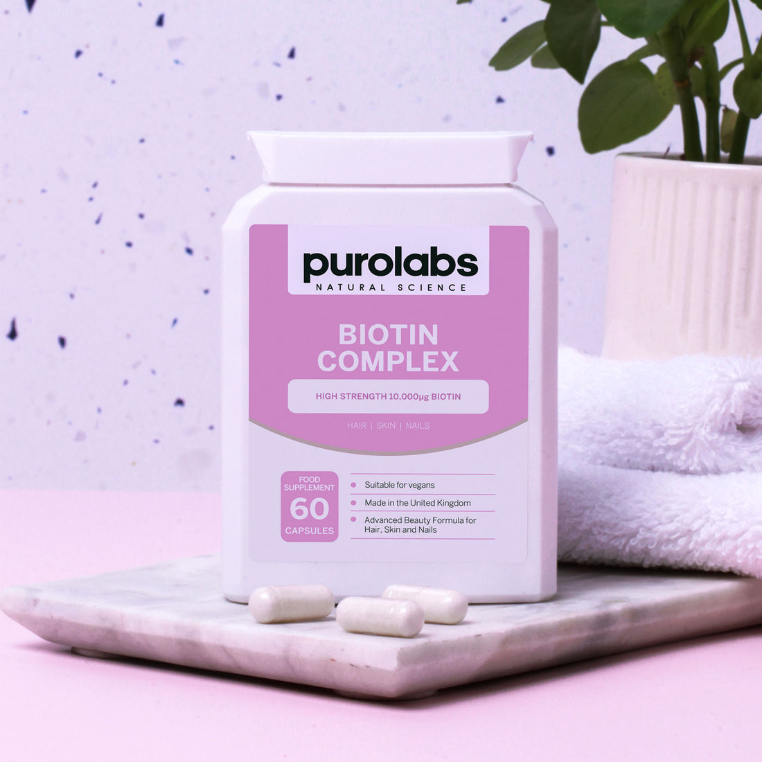 Puro Biotin Complex | Hair Growth Vitamins | Purolabs Nutrition